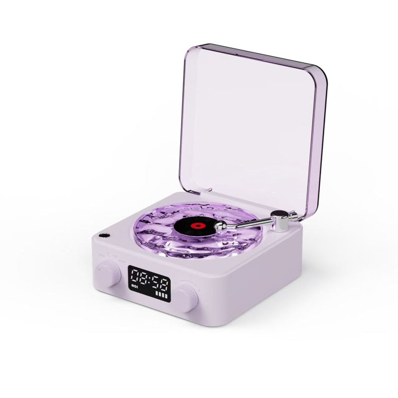 Retro white noise Bluetooth speaker wireless small high pitched vinyl record speaker