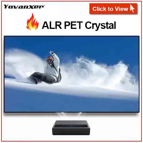 2025 Hot 150 Max Electric Tab Tension Floor Rising ALR Projector Screen Ambient Light Rejecting Motorized for UST Laser TV 3D 8K