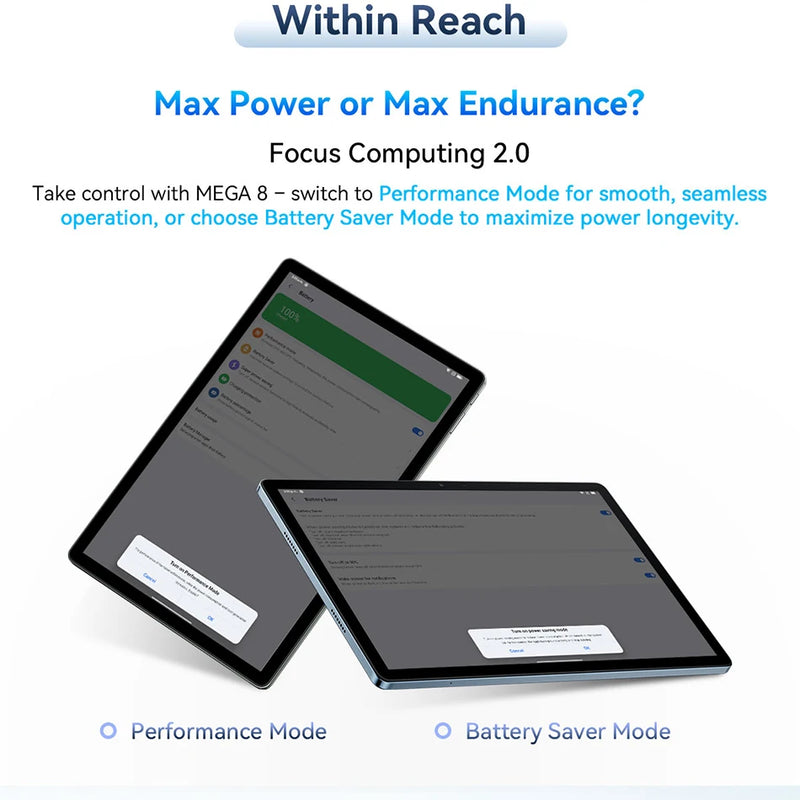 Blackview MEGA 8 Tablet 13 inch FHD+ Display 11000mAh 256GB 512GB AI Android 15 50Mp Camera 4 BOX Speakers 4G Pad PC