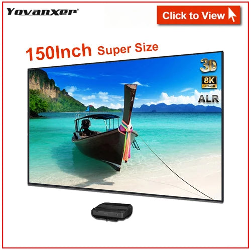 NEW Dragon Series Fresnel 5.0 Pro ALR Fixed Frame Projection Screen Ambient Light Rejecting for Ultra Short Throw UST Projectors