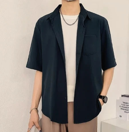 Men's clothing 2026 Casual short-sleeved men's shirt,For Customized Products, Please Contact Us