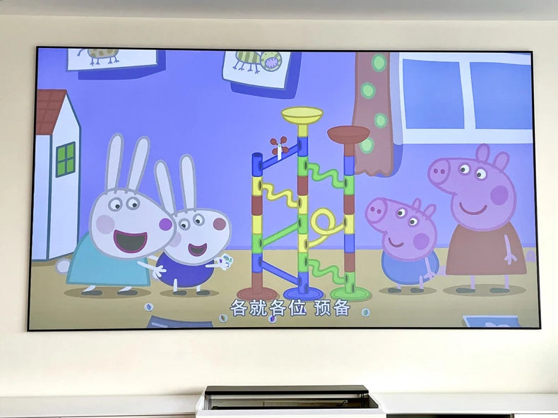 NEW Dragon Series Fresnel 5.0 Pro ALR Fixed Frame Projection Screen Ambient Light Rejecting for Ultra Short Throw UST Projectors