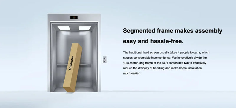 NEW Dragon Series Fresnel 5.0 Pro ALR Fixed Frame Projection Screen Ambient Light Rejecting for Ultra Short Throw UST Projectors