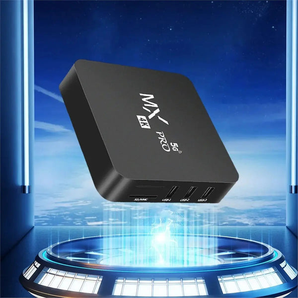 TV BOX Android 12.0 2.4G&5G Dual WIFI BT5.2 HD Media Player Quad Core Video Decoding Set Top Box 1+4G EU Plug
