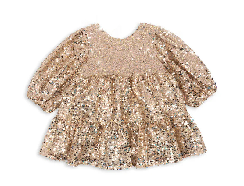 2025 KS Christmas Girls Sequin Shining Pretty Dress Kid Princess Dresses Girl Cute Jacket Children Carnival Party Vestidos Gifts