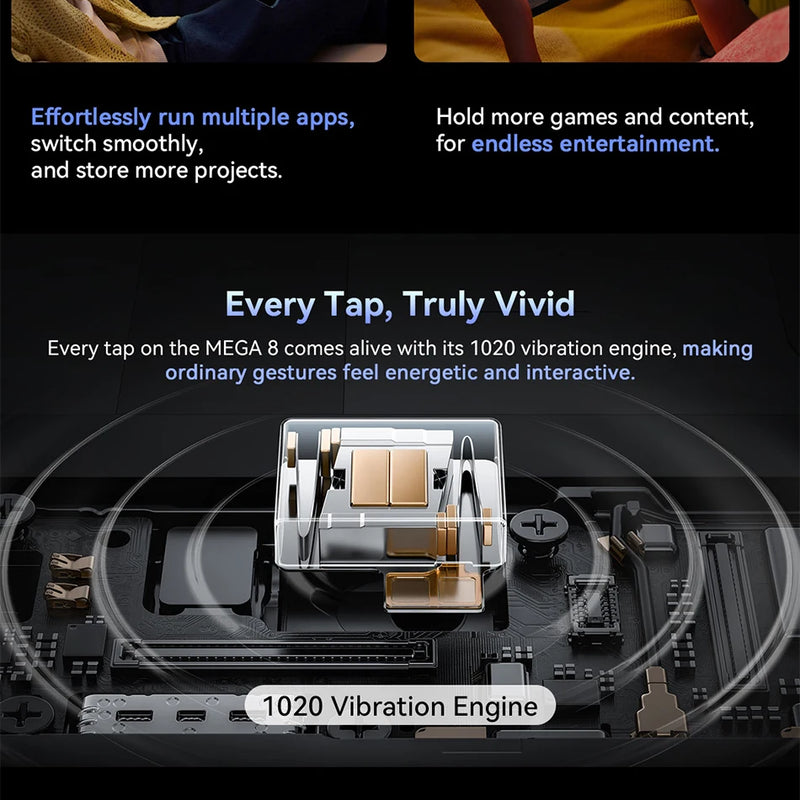 Blackview MEGA 8 Tablet 13 inch FHD+ Display 11000mAh 256GB 512GB AI Android 15 50Mp Camera 4 BOX Speakers 4G Pad PC