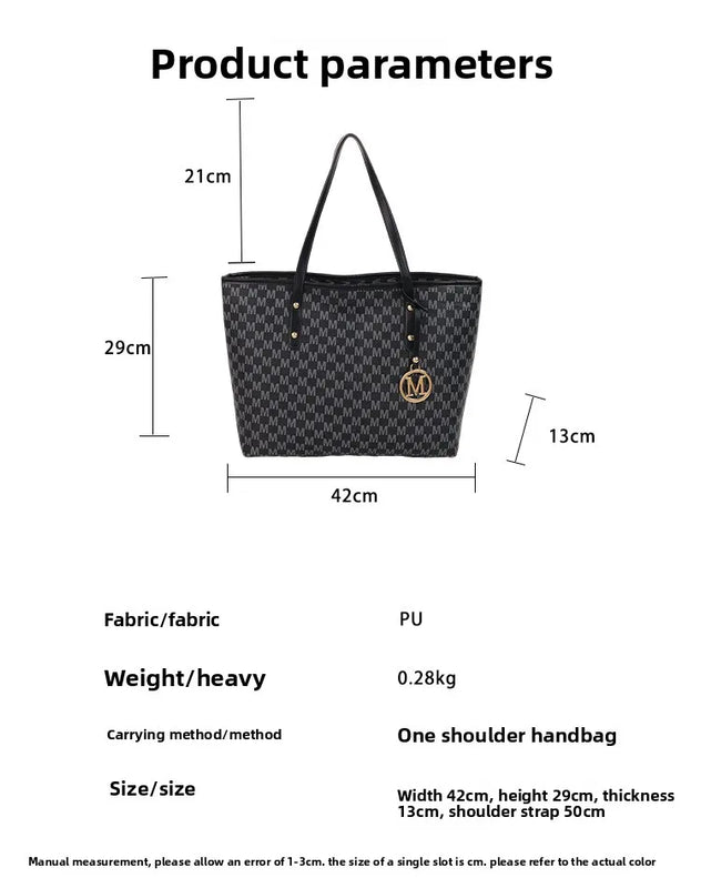 Large Capacity Commuting Tote Bags Fashionable Printed Pu Leather Handbag for Women College Students Class Handbags Shoulder Bag