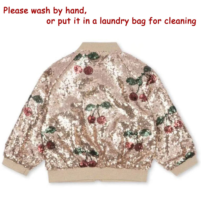 2025 KS Christmas Girls Sequin Shining Pretty Dress Kid Princess Dresses Girl Cute Jacket Children Carnival Party Vestidos Gifts