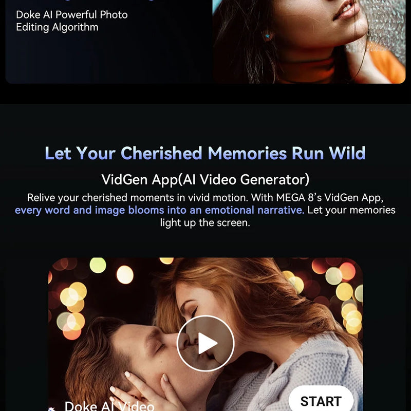 Blackview MEGA 8 Tablet 13 inch FHD+ Display 11000mAh 256GB 512GB AI Android 15 50Mp Camera 4 BOX Speakers 4G Pad PC