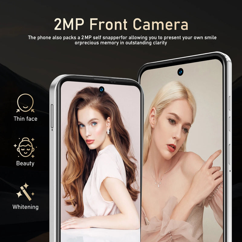 FUFFI 6.56 Inch Smartphone, 4G Network Dual SIM Phone, Android 10.0 Phone with 32GB ROM, Quad Core Processor, 2+2MP Pixels Phone