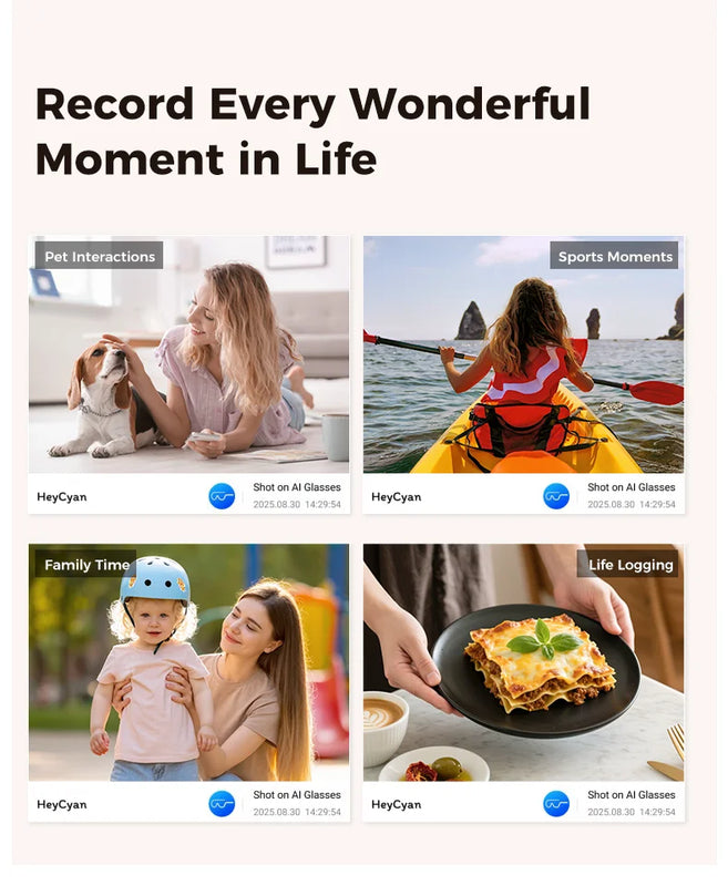 2026 AI Smart Glasses 4K HD Video 800W Camera 32GB WiFi Transfer Bluetooth Call Voice Assistant Chat GPT 3600mAh Charging Case