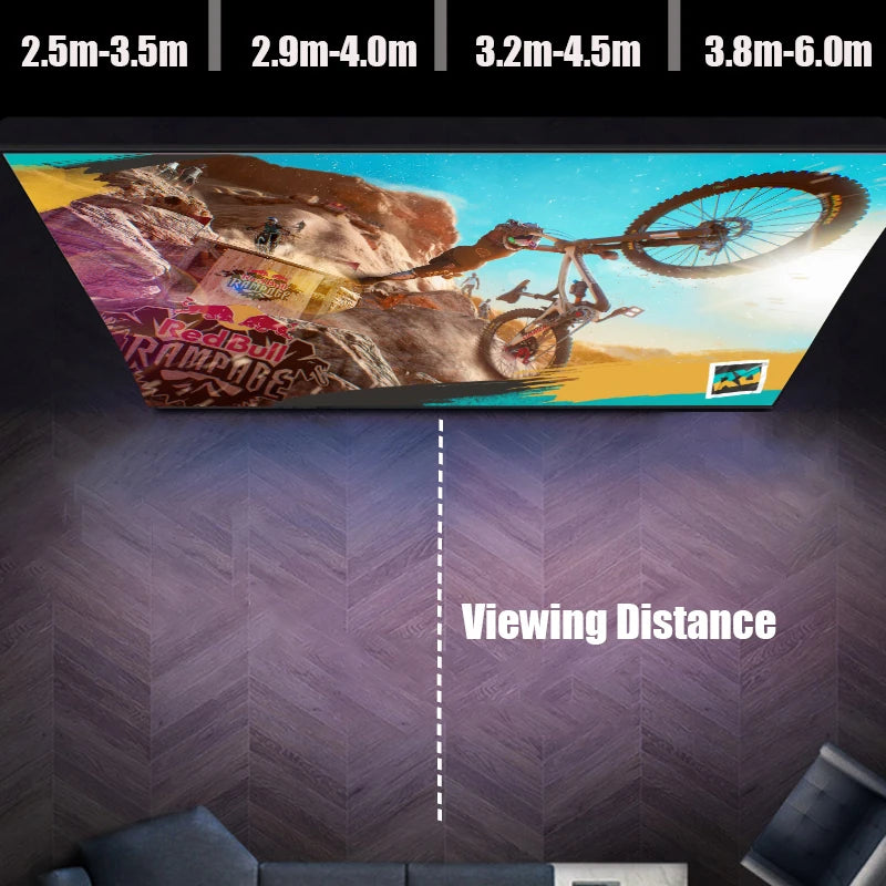 NEW Dragon Series Fresnel 5.0 Pro ALR Fixed Frame Projection Screen Ambient Light Rejecting for Ultra Short Throw UST Projectors