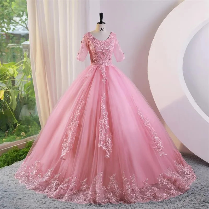 Short Sleeve 15 Quinceanera Dresses Elegant Party Dresses Classic Ball Gown 15 Year Old Dress Dresses For Quinceanera Customized