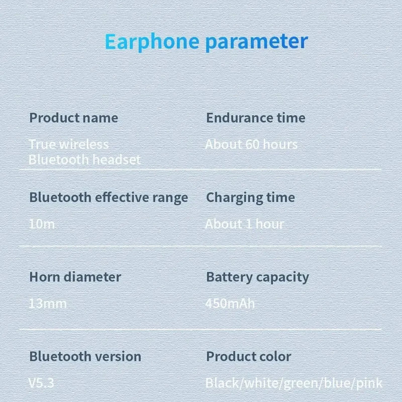 For Air pro5 Wireless Bluetooth Earphone Headset TWS Max With case Earbuds Noise Cancelling Headset For iPhone Android Headphone