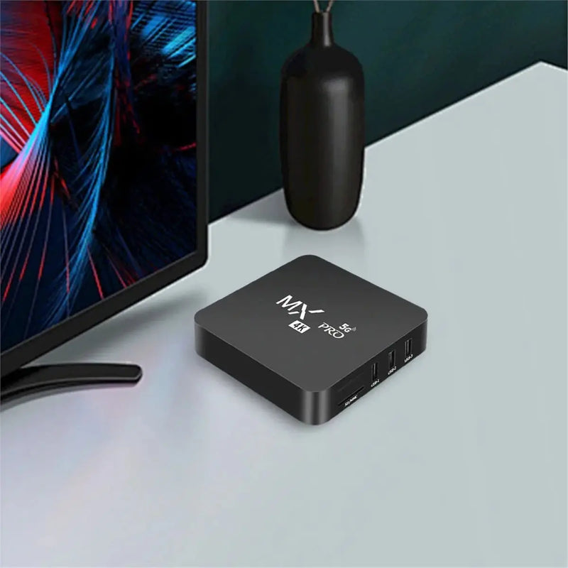 TV BOX Android 12.0 2.4G&5G Dual WIFI BT5.2 HD Media Player Quad Core Video Decoding Set Top Box 1+4G EU Plug