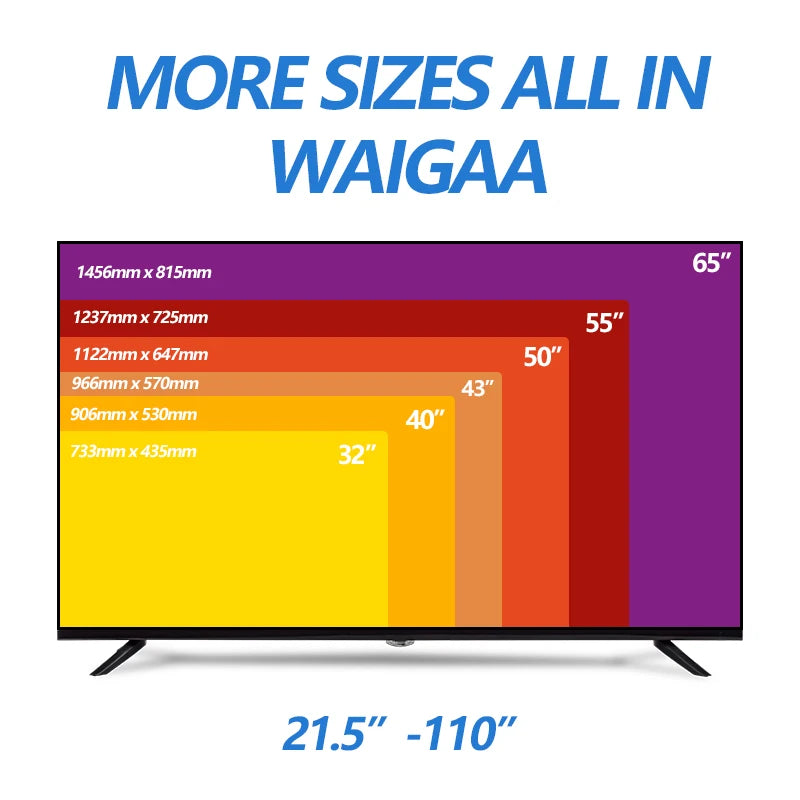 Large Screen UHD 70 Inch Television 32 43 50 55 65 75 85 98 100 Inches Fhd Android Led Lcd Smart Tvs with Wifi