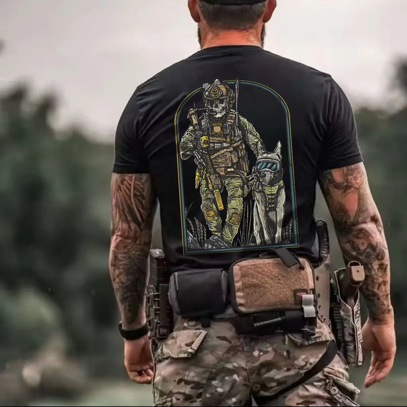 2025 Men's Military Wind Survey Soldier Summer New Outdoor Sports T-Shirt Casual Short Sleeve Cotton T-Shirt