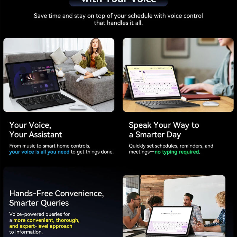 Blackview MEGA 8 Tablet 13 inch FHD+ Display 11000mAh 256GB 512GB AI Android 15 50Mp Camera 4 BOX Speakers 4G Pad PC