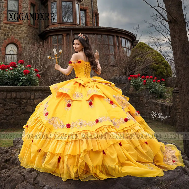 Customized Pink Quinceanera Dresses 2026 Ball Gown Rose Gold Lace Applique Princess Sweet 16 Dress Birthday Party Vestido De 15