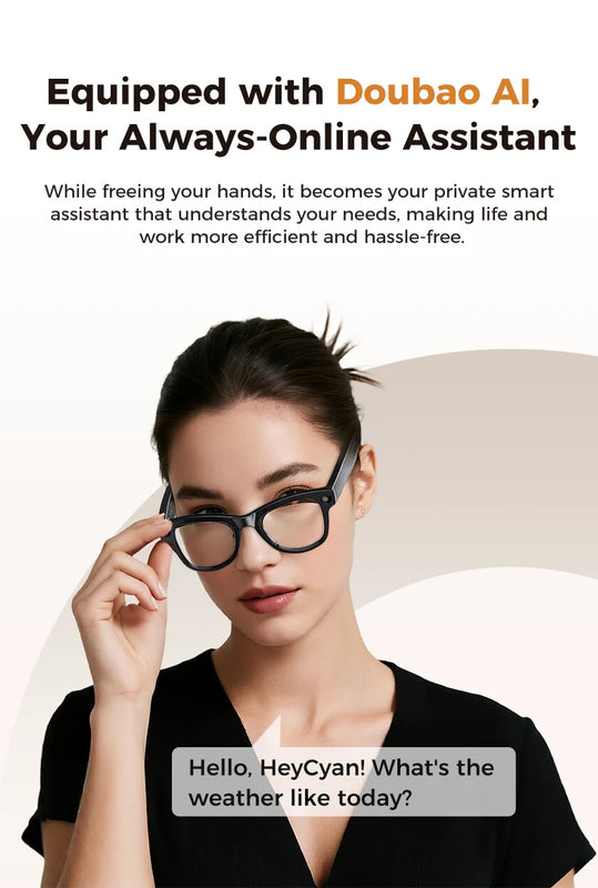 2026 AI Smart Glasses 4K HD Video 800W Camera 32GB WiFi Transfer Bluetooth Call Voice Assistant Chat GPT 3600mAh Charging Case