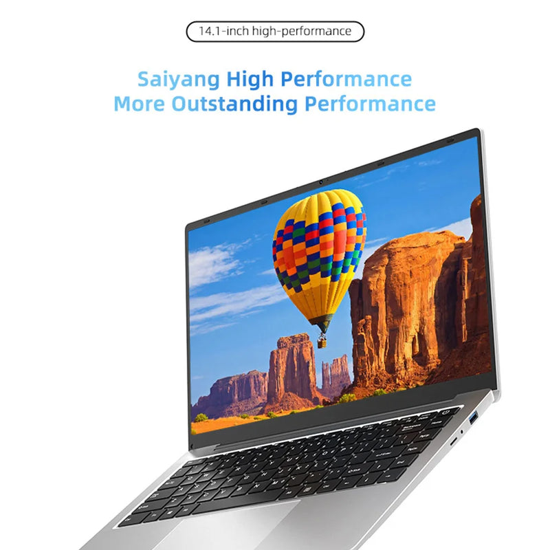 Laptop Computer Windows 11 Pro Intel Atom A3950 2025 Notebook PC 12GB RAM 512GB 1TB 2TB SSD 1920*1080P Office Study Computer