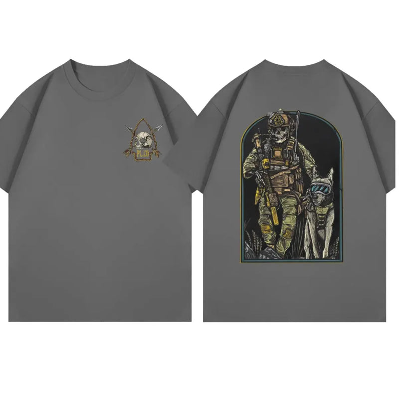 2025 Men's Military Wind Survey Soldier Summer New Outdoor Sports T-Shirt Casual Short Sleeve Cotton T-Shirt