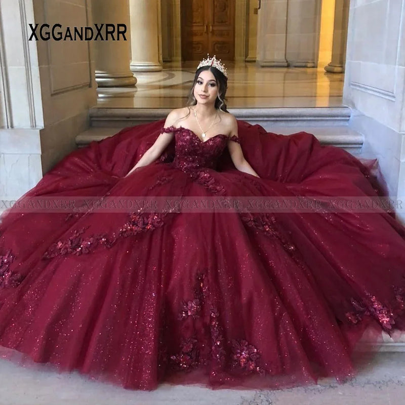 Customized Pink Quinceanera Dresses 2026 Ball Gown Rose Gold Lace Applique Princess Sweet 16 Dress Birthday Party Vestido De 15