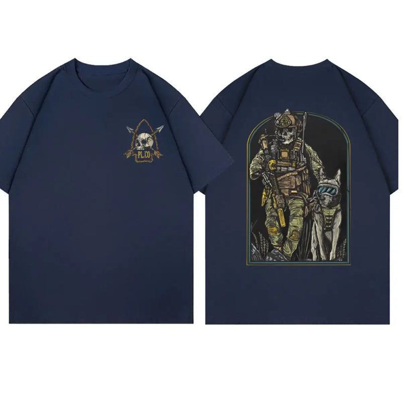 2025 Men's Military Wind Survey Soldier Summer New Outdoor Sports T-Shirt Casual Short Sleeve Cotton T-Shirt