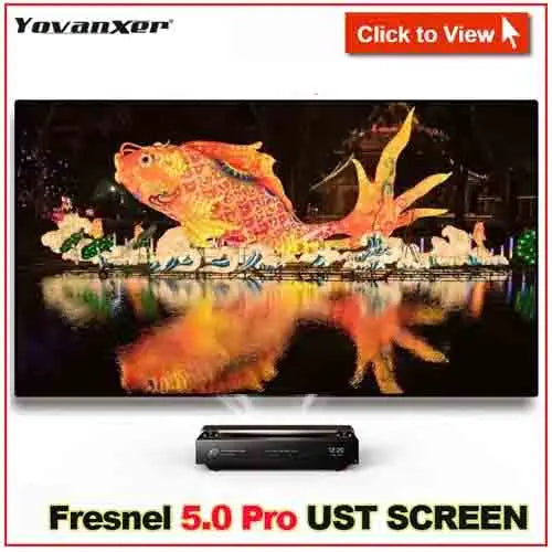 2025 Hot 150 Max Electric Tab Tension Floor Rising ALR Projector Screen Ambient Light Rejecting Motorized for UST Laser TV 3D 8K