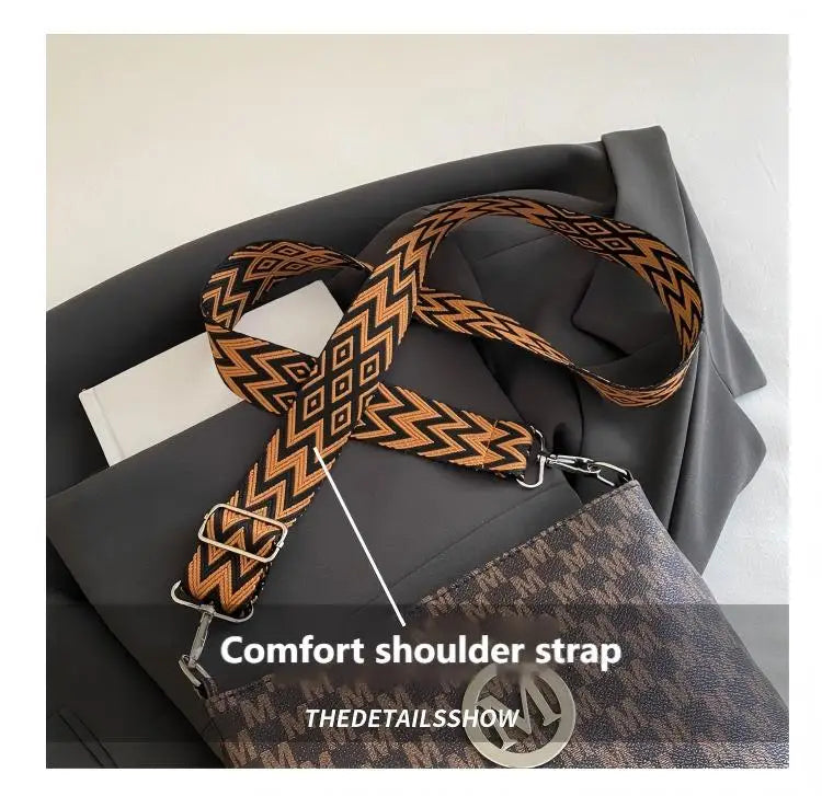 New retro color crossbody bag, M letter handbag, high quality leather messenger bag, business and leisure all kinds of tote bag